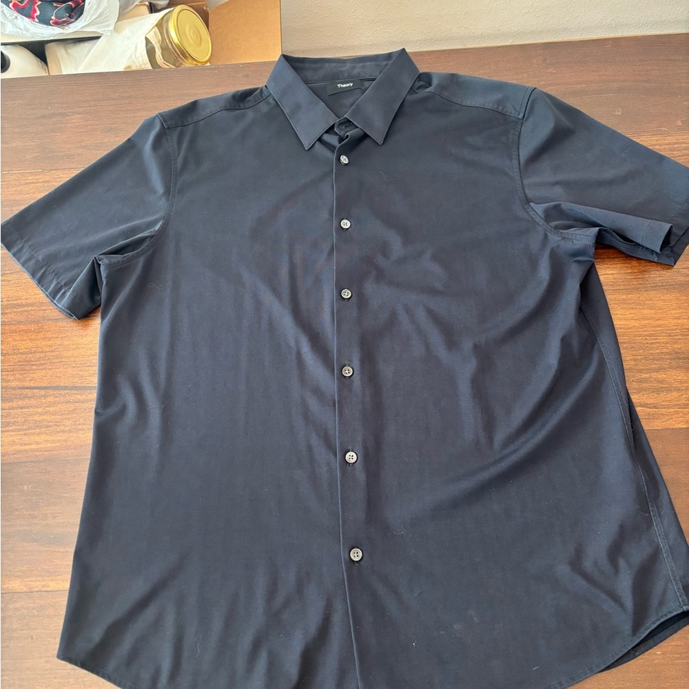 Theory Short Sleeve Button-Up Shirt